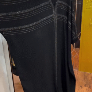 N-F STONE WORK ABAYA