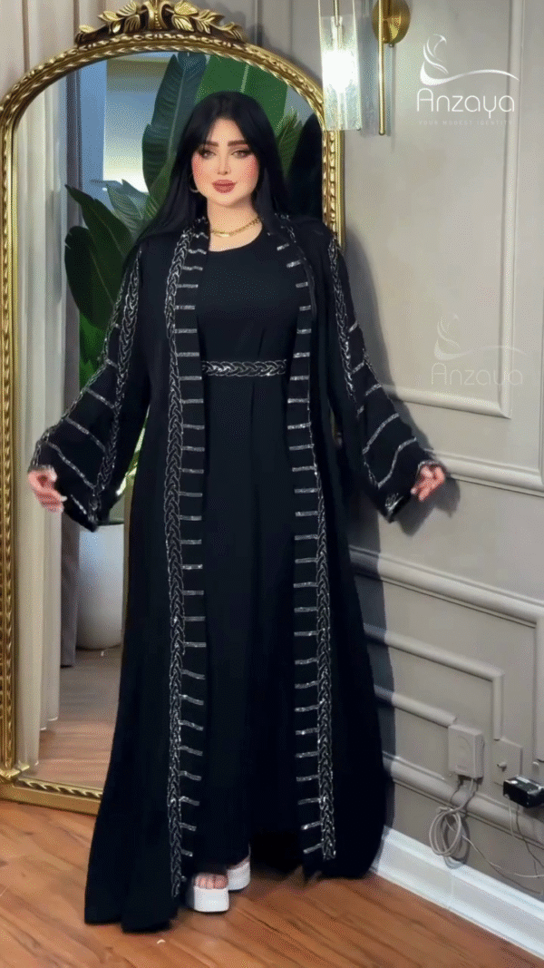 N-2 STONE WORK ABAYA